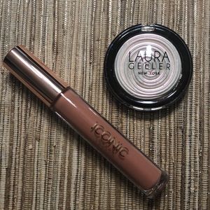 Laura Gellar highlight & Iconic London lipgloss